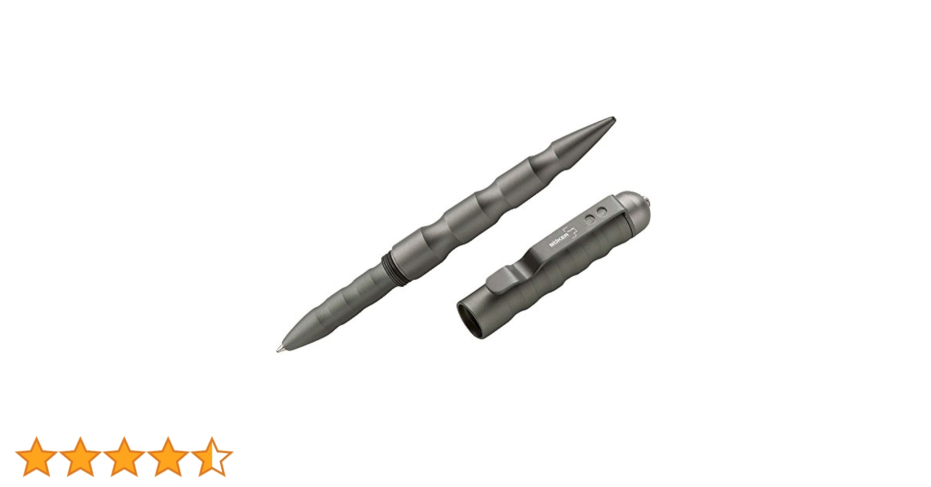 BOKER PLUS Titaniumタクティカルペン　シルバー Amazon | MPP (Multi Purpose Pen) | デスクペン | 文房具
